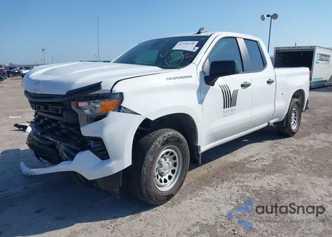 2024 Chevrolet Silverado 1500 2Wd Double Cab Standard Bed Wt from USA, damaged, VIN 1GCRAAED1RZ136622